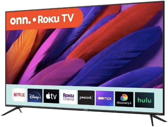 Televisión LED 70 Pulgadas onn 4K HDR Smart Roku con HDMI y USB Compatible con Alexa y Asistente Google