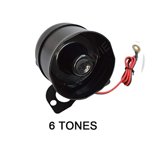 Sistema de Alarma de Seguridad de Entrada Sin Llave Universal BANVIE Negro con Sensor de Golpes y Microondas y Dos Mandos a Distancia de 5 Botones