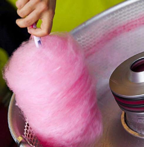 Concession Essentials - Conos de algodón para caramelo, paquete de 100 unidades de conos de algodón Conos de papel blanco (blanco)