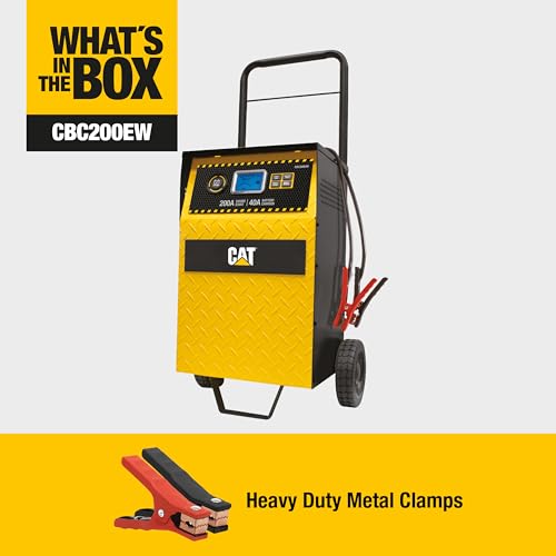 Cat CBC200EW Cargador de batería Profesional de 40 amperios y mantenedor de 3 amperios con Arranque del Motor de 200 amperios