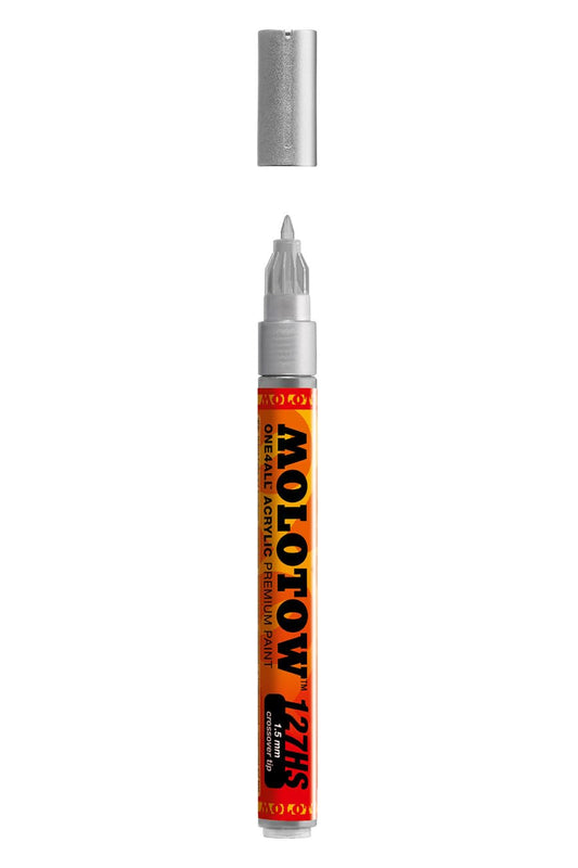 Marcador Acrílico Molotow ONE4ALL Plateado Metálico 1.5 mm