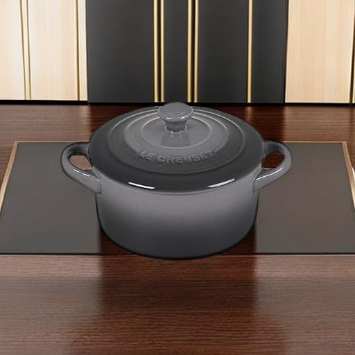 Le Creuset Mini Cocotte redondo de gres, 14 onzas, Oyster