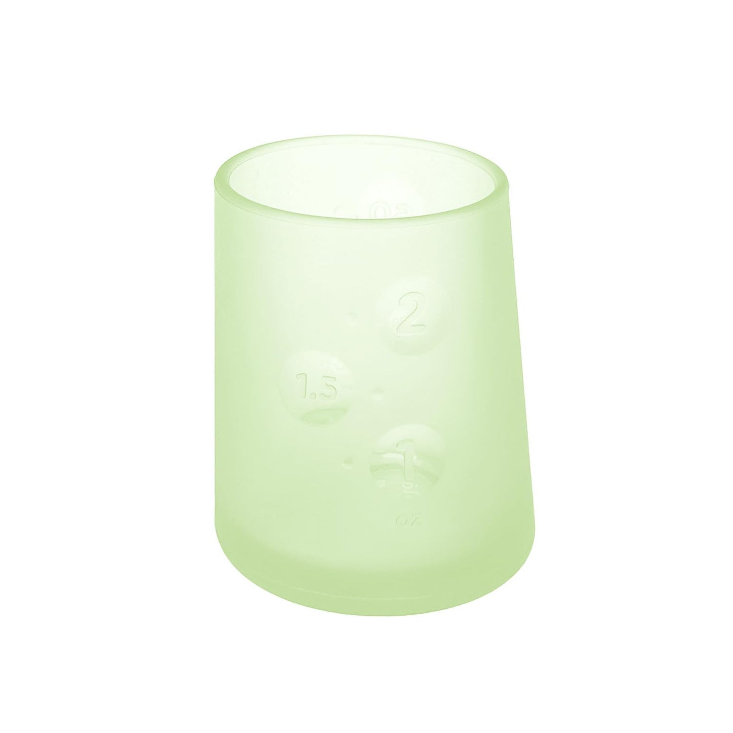 olababy Primer vaso para aprender a beber, taza de aprendizaje de silicona 100% para bebés, vaso medicinal de 2 oz para recién nacidos, diseño antideslizante e inclinado para manos pequeñas y destete