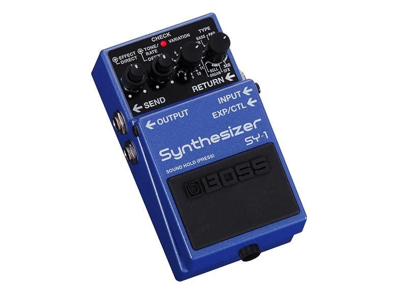 Pedal de guitarra BOSS SY-1 Synthesizer — 121 sonidos polifónicos de respuesta ultrasensible con sencilla experiencia sin configuración