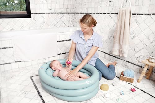 Babymoov Inlatable Bathtub & Pool - Safe, Portable & Grows with Baby (from 0+ Newborn Insert Included)