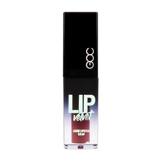 GOC Lip Velvet Liquid Lipstick | Labial | Maquillaje | Es de larga duración | Acabado aterciopelado y suave | Color intenso | Permite una fácil y uniforme aplicación | 3.5 ml | Color Unique | Modelo GLV14
