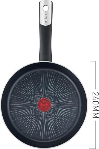 Sartén T-fal Negro Hard Titanium Plus Antiadherente con Termo Señal