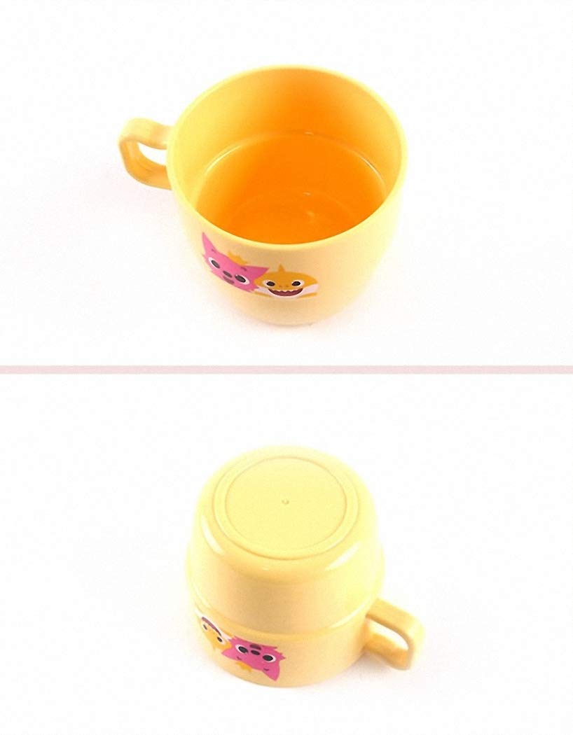 Pinkfong - Taza Baby Shark con asa, vasos de plástico familiares 3P (230 ml)
