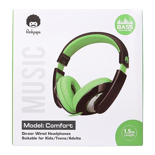 Audífonos Stereo Over-Ear RockPapa Negro ROCK0856