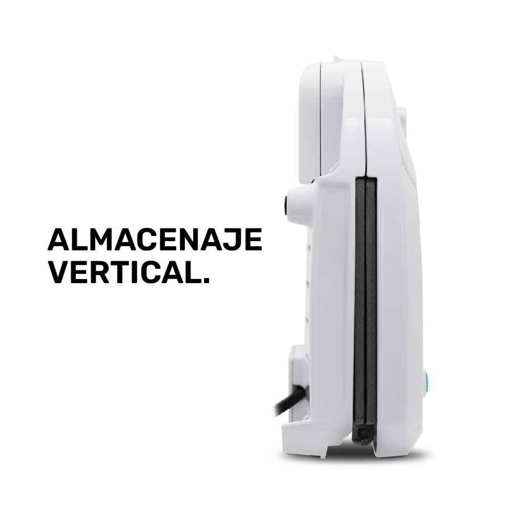 Sandwichera Taurus Beige Antiadherente Compacta con Almacenaje Vertical y Luz Indicadora