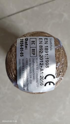 Cuerda de Cáñamo Natural NorthPada Sisal Resistente para Manualidades y Jardín
