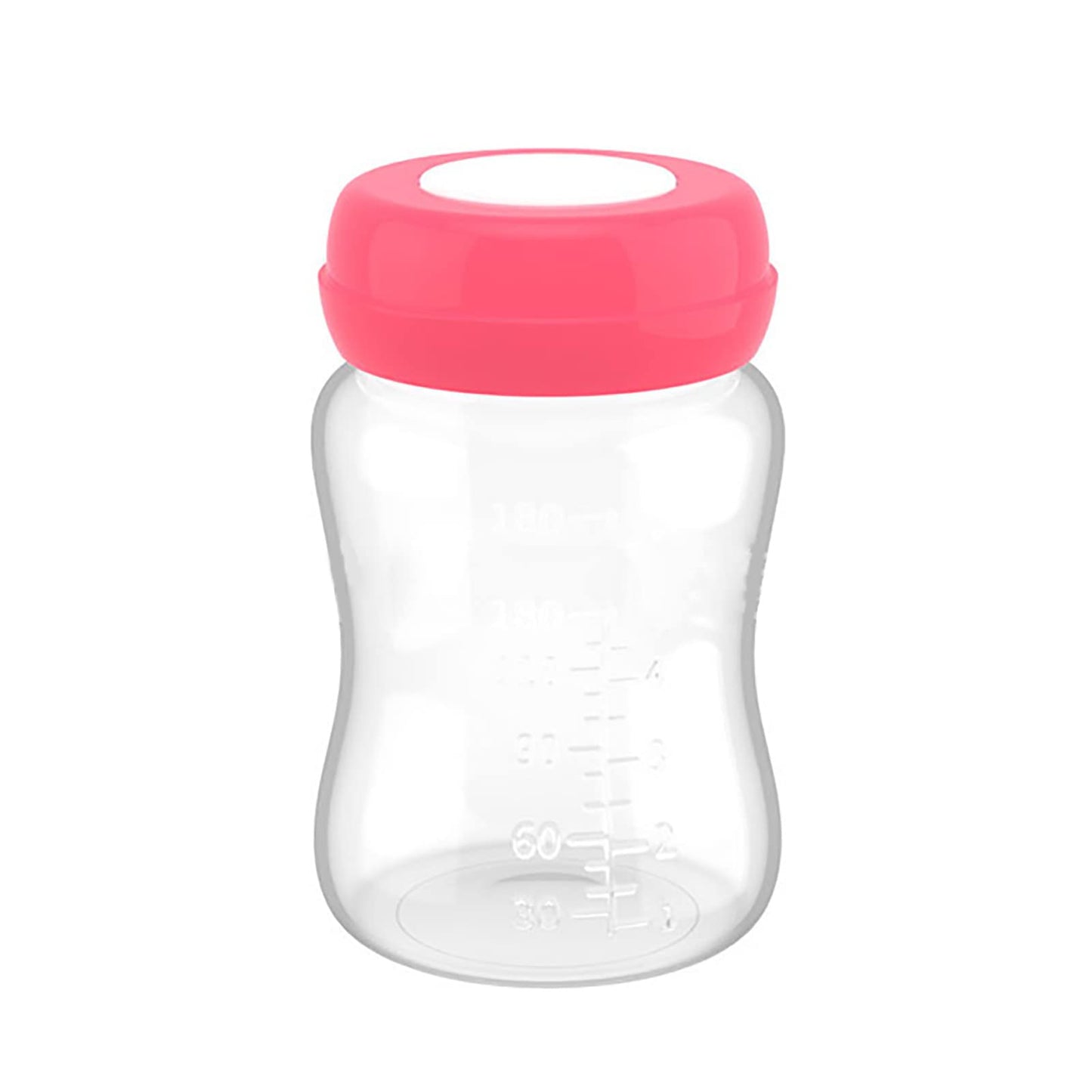Botellas de Leche Materna, 4PCS Botellas de Almacenamiento de Leche Materna Botellas de Congelador de Leche Materna a Prueba de Fugas de Calibre Ancho con Junta de Silicona 180ml