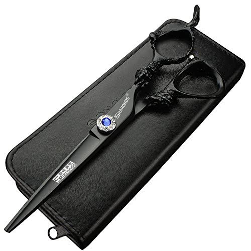 Tijeras de peluquería profesionales, tijeras japonesas para el cabello, tijeras de corte de peluquería y tijeras de corte(6-inch cutting-D)
