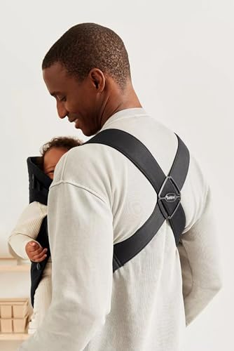 BabyBjörn Canguro Portabebé Mini, Tejido, Negro