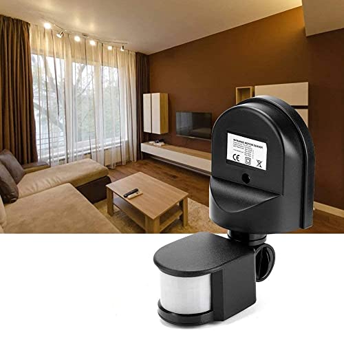FTVOGUE 110V-240V Ajustable,Ferreter¨ªa para Puertas de Garaje Sensores Cuerpo PIR Sensor de Movimiento Sensor de Infrarrojos Sensor de Movimiento Interruptor de luz Interruptor de luz Bombilla(02)