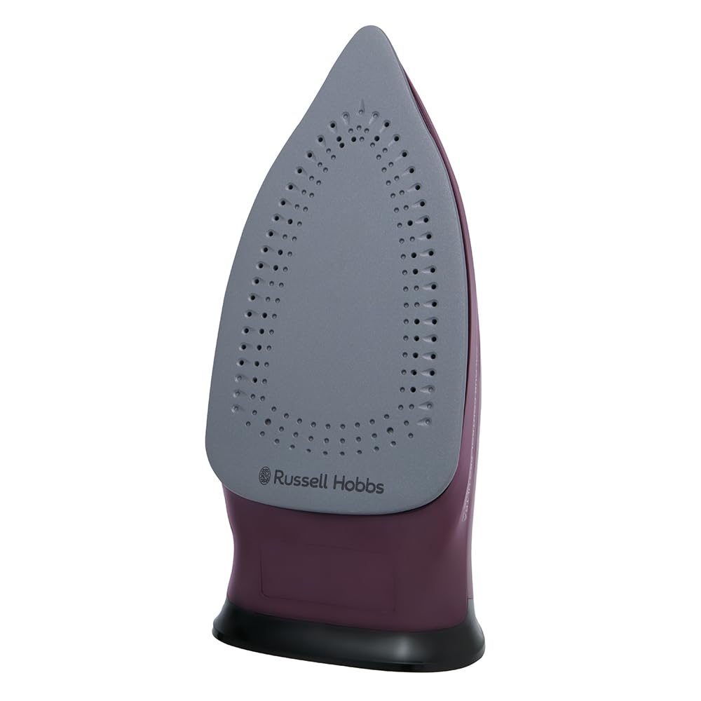 Russell Hobbs Plancha de vapor, suela antiadherente de cerámica, 195 g, vapor variable de 50 g, depósito de agua de 380 ml, autolimpieza, función antical y antigoteo, luz de control de color, 2800 W,