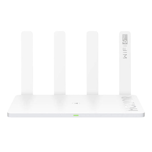 HONOR Router 3 WiFi 6 Plus 3000 Mbps Router inalámbrico de doble núcleo procesador de 1,2 GHz, enrutador de Internet inteligente para oficina en casa, versión global de la UE con adaptador de EE. UU.,