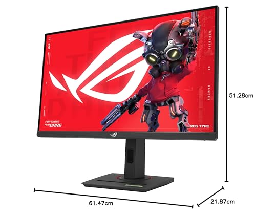 ASUS ROG Strix Monitor para Juegos 4K HDR400 USB-C de 27 Pulgadas (XG27UCS): UHD (3840 x 2160), 160Hz, 1ms, IPS rápido, 130% sRGB, sincronización de desenfoque de Movimiento bajo Extremo, Compatible