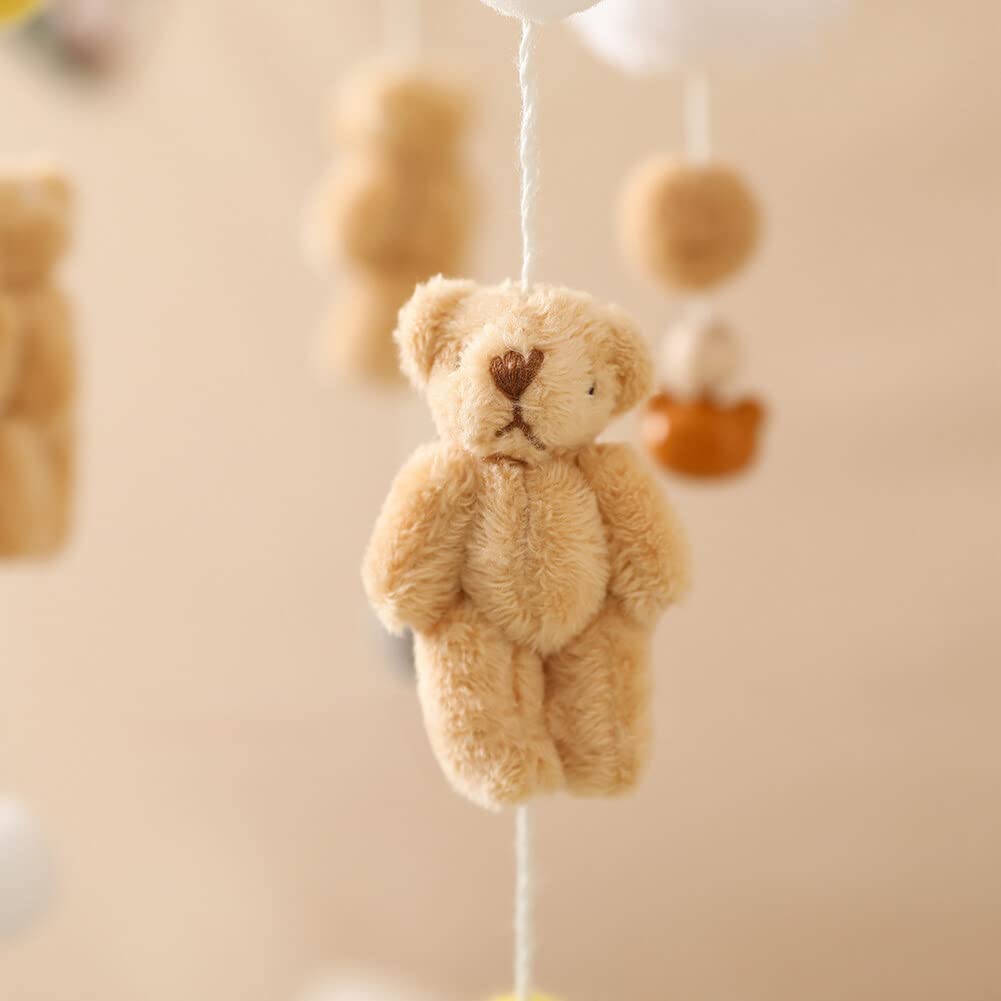 Lindo móvil para cuna con brazo móvil para cuna de bebé, soporte móvil para cuna de bebé, soporte móvil para cuna – Móvil neutro de género para decoración de guardería, accesorio móvil para cuna de bebé para decoración de guardería