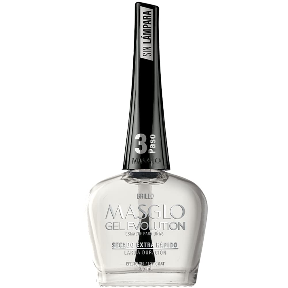 Esmalte de Uñas Gel Evolution Rosa Set 3 Piezas (Base Top Coat Nail Polish) Kit Base, Esmalte Ejecutivo, Brillo 0,5 Fl. Oz.
