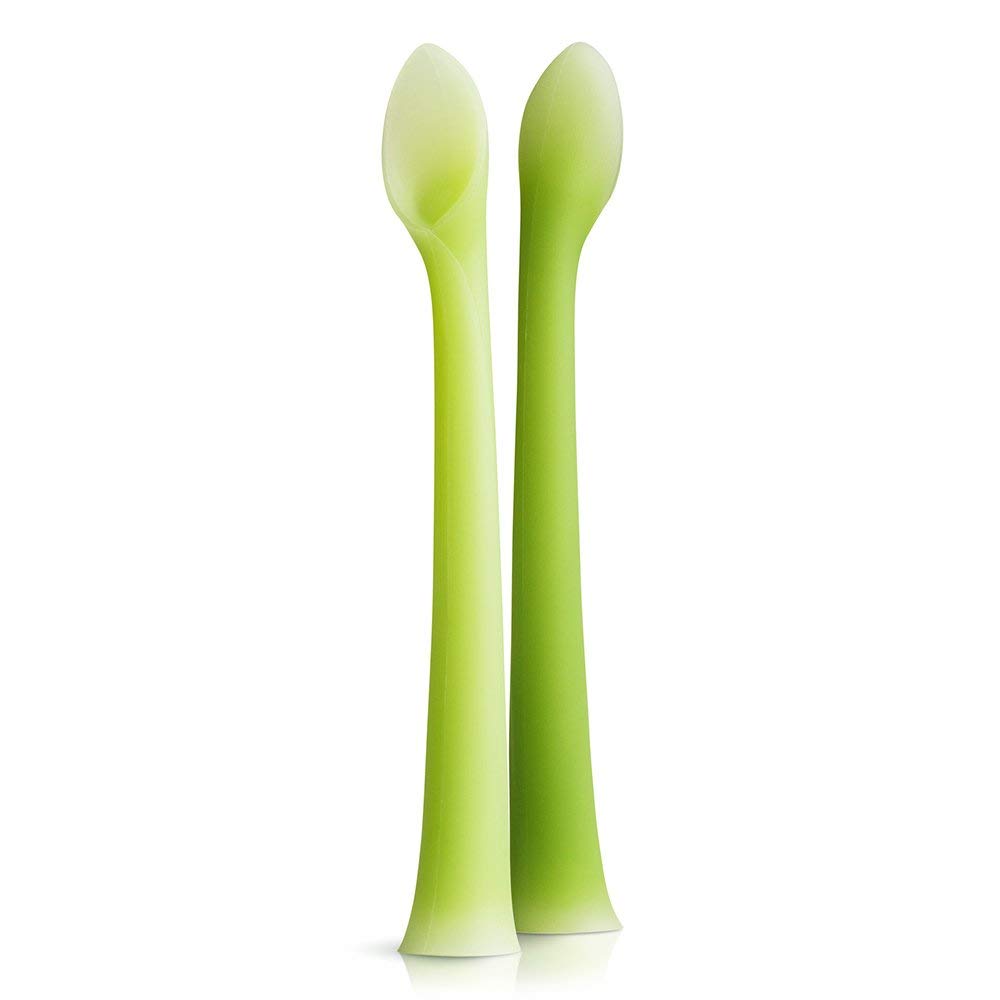 Cuchara de Alimentación Olababy Silicona Suave con Punta LED para Padres