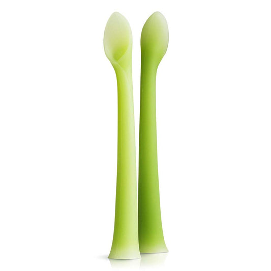 Cuchara de Alimentación Olababy Silicona Suave con Punta LED para Padres