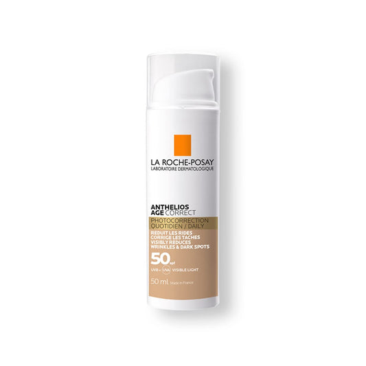 Protector Solar Facial La Roche Posay Anthelios Age Correct con Color FPS50+ Antiarrugas
