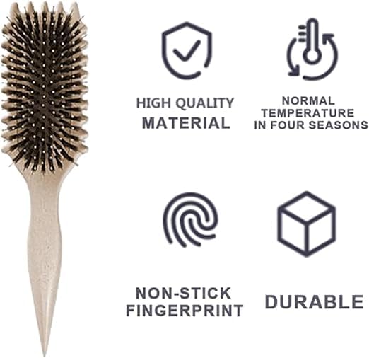 Cepillo Para Cabello Rizado Para Mujeres,Peine para peinar el cabello rizado,Cepillo Definidor De Rizos Bounce Curl para desenredar fácilmente el cabello rizado Cepillo, Aplicable al cabello rizado y similar a la ola (Morado)