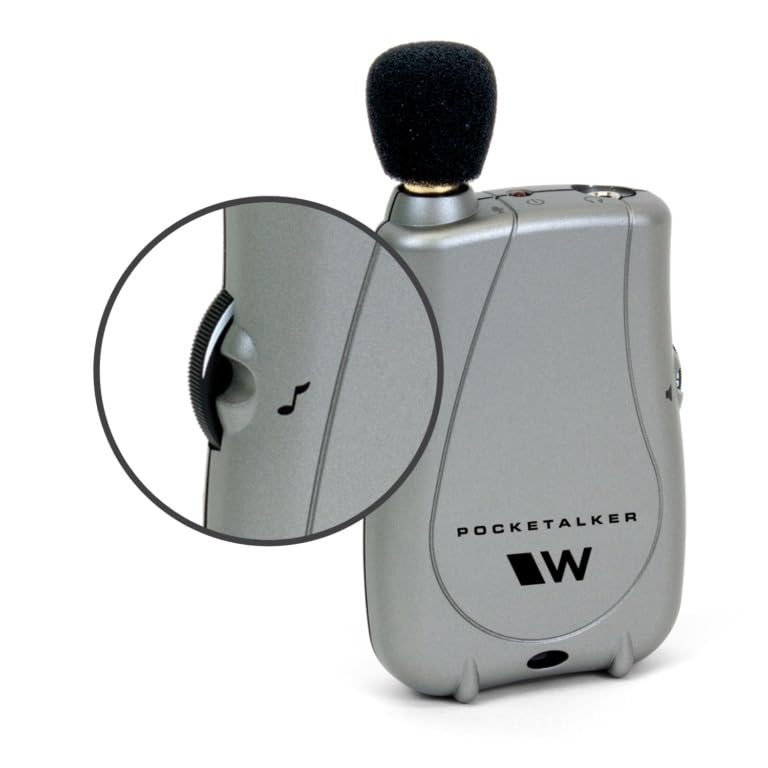 Sistema Amplificador Williams Sound PockeTalker Ultra 200 Horas de Batería con Control de Tono y Volumen Ajustable