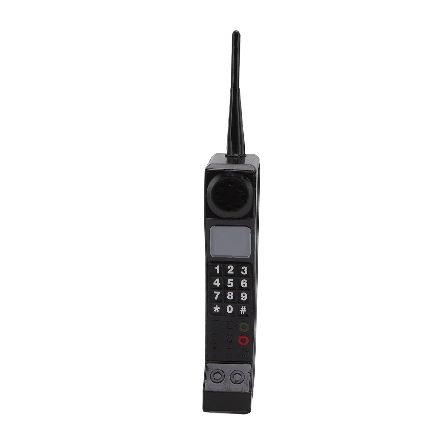 Adorno retro para teléfono celular, diseño de ladrillo clásico, color negro