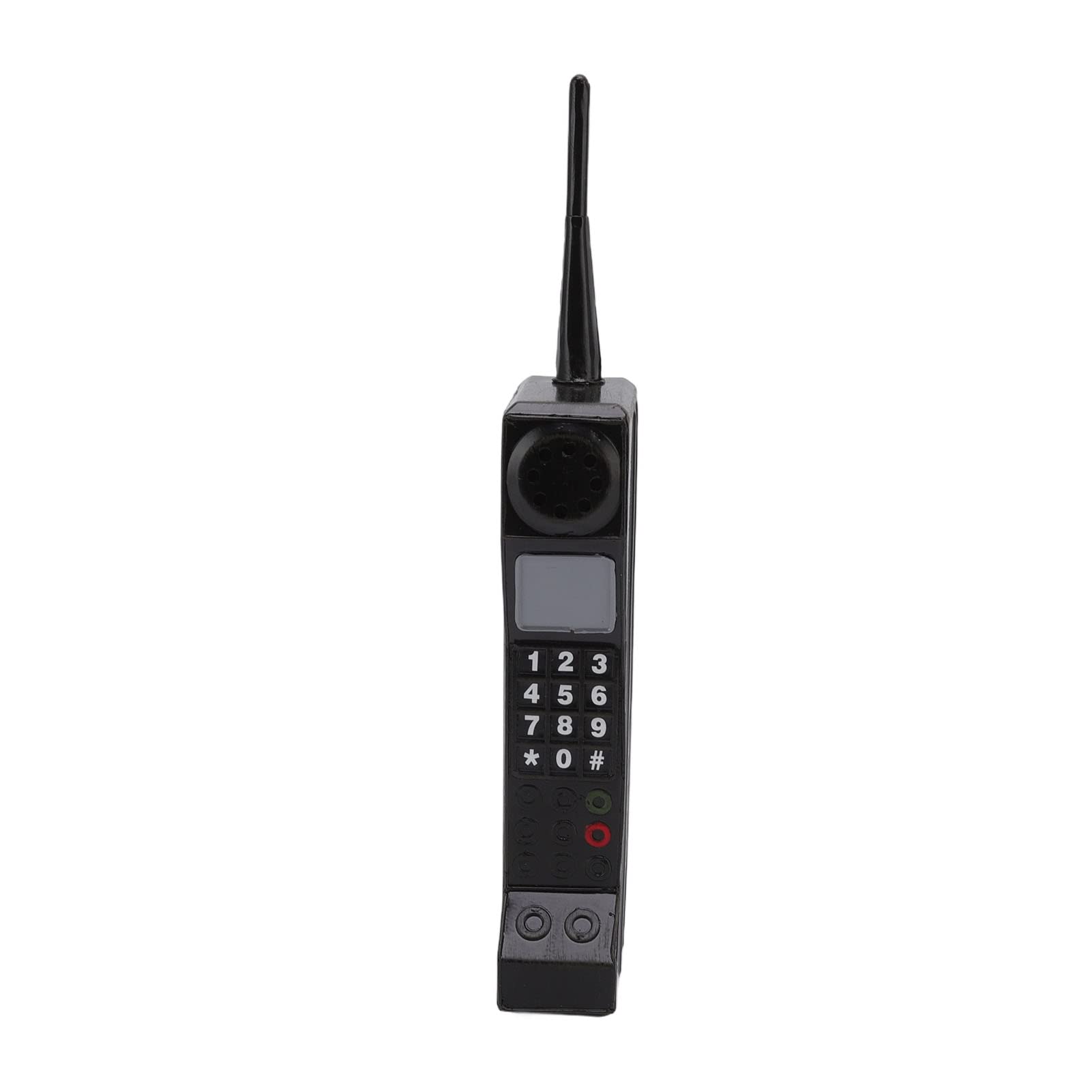 Adorno retro para teléfono celular, diseño de ladrillo clásico, color negro