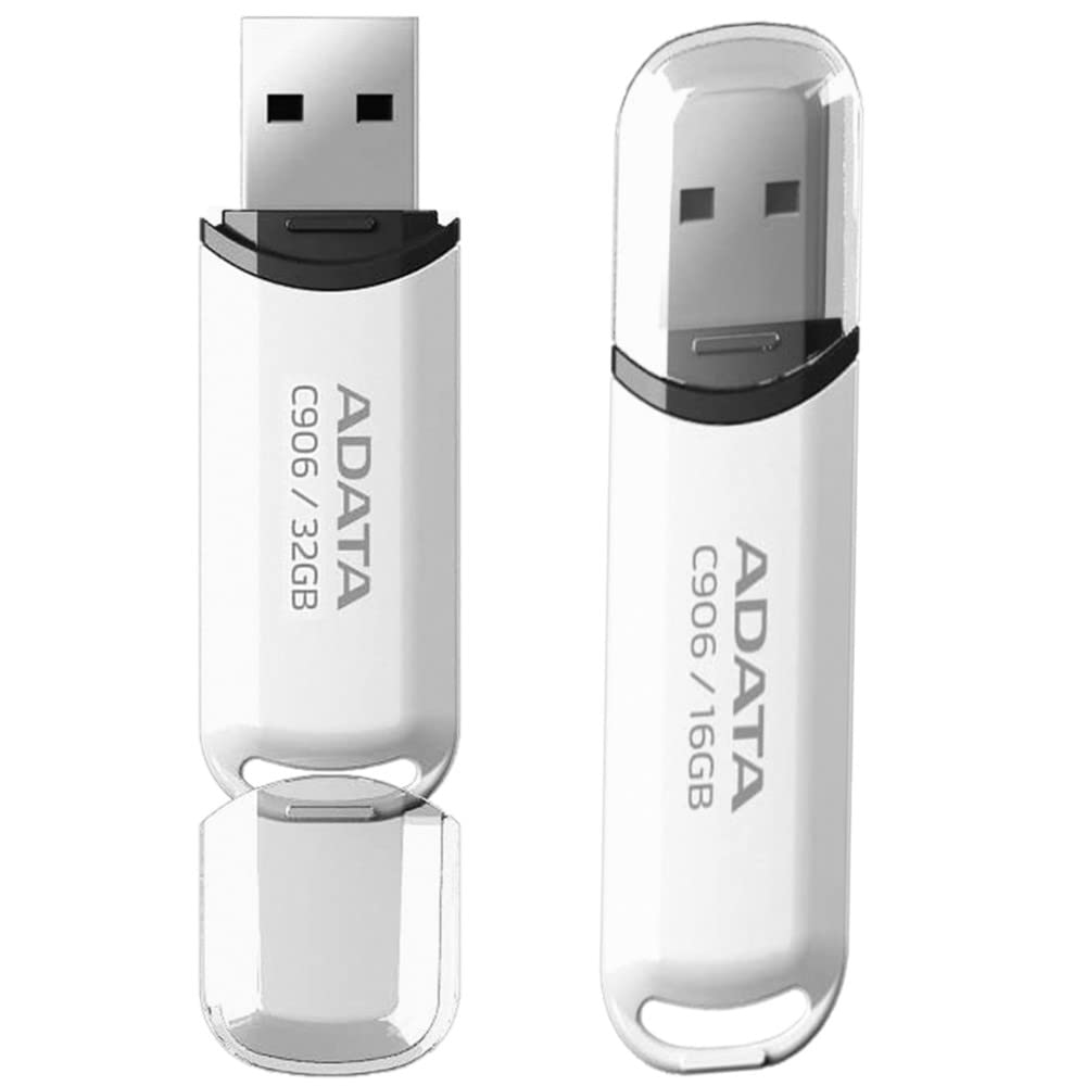 Kit de 20 USB 32GB C906 Blanco Alta Velocidad con Bordes Redondeados y Acabado Brillante