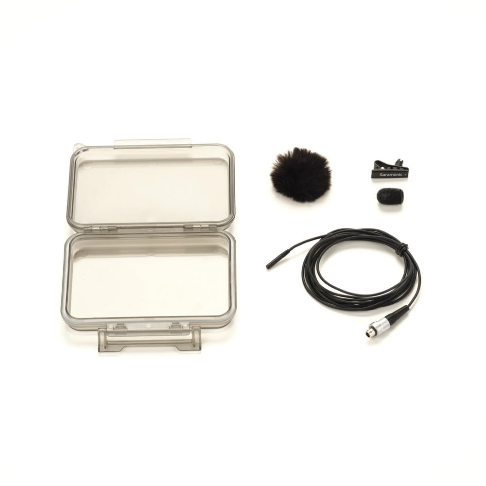 Lavalier K9 LEMO3 Omni Negro con Conector de 3 Pines para Shure, Lectrosonics, Sennheiser y más