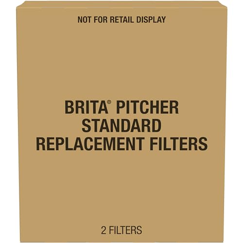 Brita Longlast Filtro de agua, filtros de repuesto de larga duración para jarras y dispensadores, Estándar, 2ct, 2ct, 1, 2