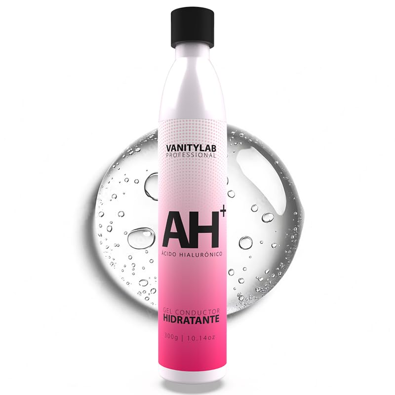 Gel Conductor Facial - Hidratación Profunda, Regenerativo, Efecto Lifting - Ideal para Radiofrecuencia, Microcorriente, Cavitación y Ultrasonido - Fórmula Ligera y No Pegajosa - 300g (ACIDO HIALURÓNICO)