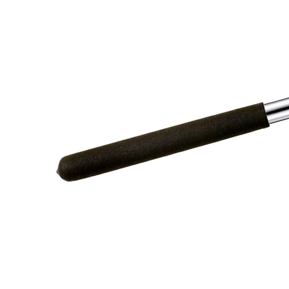 Puntero telescópico para profesores, puntero de enseñanza para aula, puntero retráctil de metal a mano, longitud extendida de 39 pulgadas, puntero de pizarrón blanca de presentación de mano (negro esmerilado)