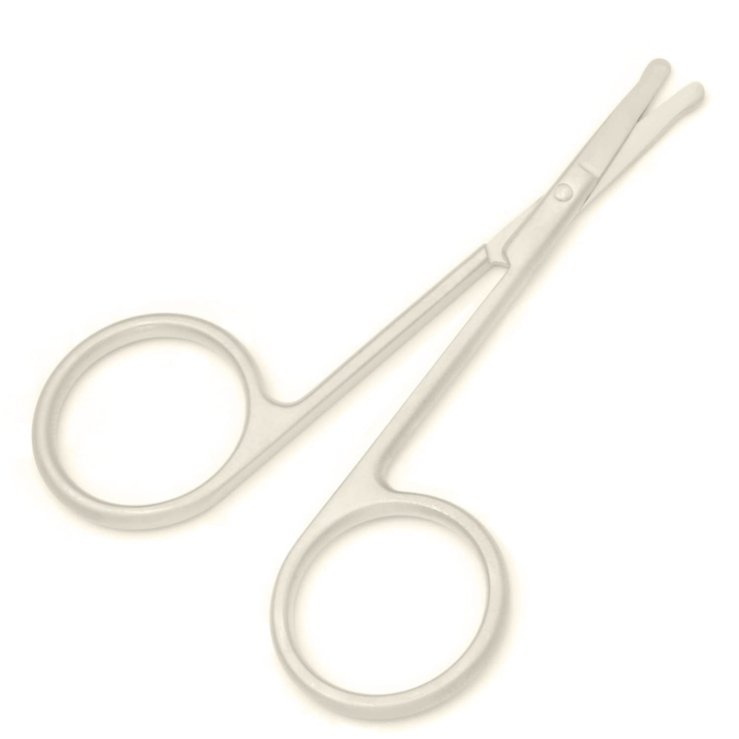 Motanar Tijeras recortadoras de pelo de nariz, tijeras de punta redonda de 3.4 pies para recortar orejas, cejas, barba, bigote, herramienta multiusos para el cuidado del cabello, para hombres, mujeres y bebés (champán)