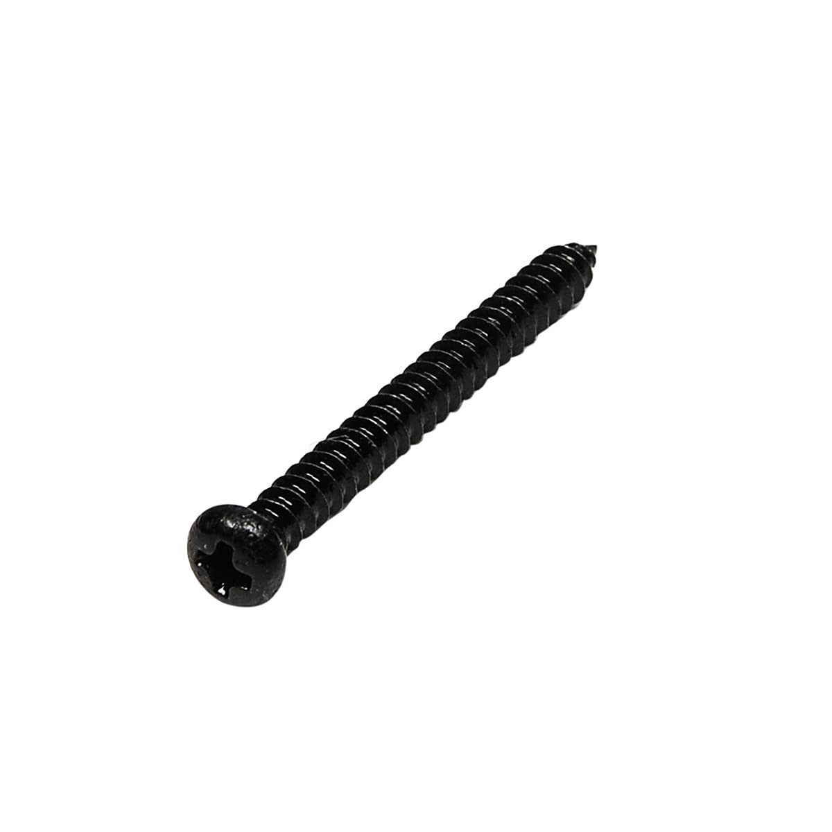 Musiclily Basic 2,8x17mm Metal Rosca Métrica Tornillos de Madera Pastillas para Pastilla Single Coil/Humbucker, Negro (Juego de 20)