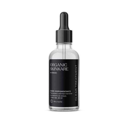 ORGANIC SKINKARE BY DERMANK Suero Despigmentante Facial | Reduce Manchas Oscuras y Unifica el Tono | Tratamiento Orgánico para Daño Solar, Acné y Cicatrices | Suero contra manchas en la piel- 30 ml | Facial Clear Treatment Skincare