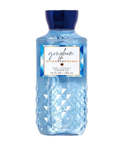 Bath and Body Works Gingham Gel de Ducha de 10 Onzas Tamaño Completo, Bath & Body Works, SKIN_CLEANING_AGENT, Plástico, Gel, Not-tested-on-animals, Limited Brands