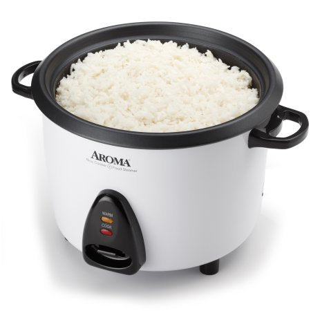 Aroma Housewares ARC-360-NGP 20 tazas estilo olla arrocera y vaporizador de alimentos, color blanco