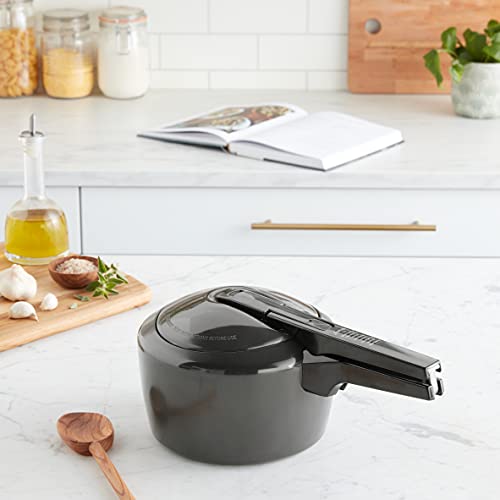 Futura de Hawkins anodizado duro olla de presión, Plateado, 3 Litre, 1