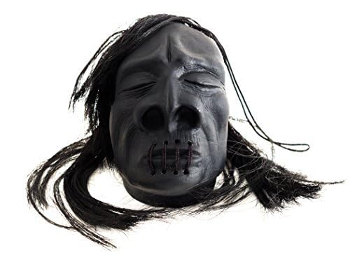 Loftus Mini Shrunken Head Halloween Decoración 7,6 cm Prop, color negro