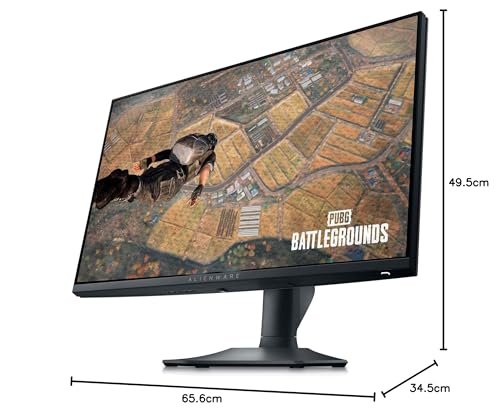 Alienware AW2523HF Gaming Monitor - 24.5-Inch (1920x1080) 360Hz Display, AMD Free Sync, Height/Tilt/Swivel/Pivot Adjustability, Dark Side of The Moon