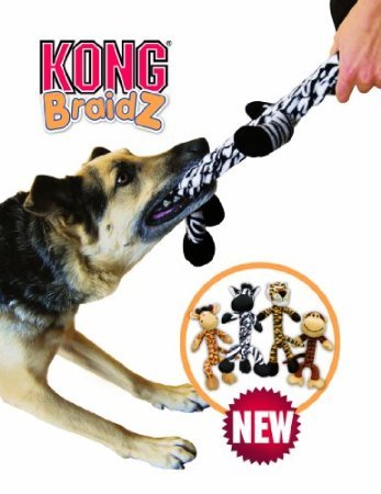 Braidz Tiger Plush Dog Toy