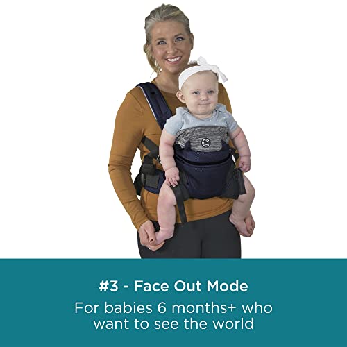 Contours - Portabebés para recién nacidos a niños pequeños | Journey GO 5 posiciones convertible fácil de usar con bolsillos para hombres y mujeres, cara hacia dentro, cara hacia fuera, parte