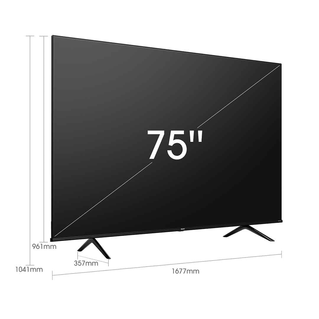 Hisense Televisor de 75" Pulgadas Clase 4K Ultra HD LED LCD Roku Smart TV HDR R6 Series - 75R6E5