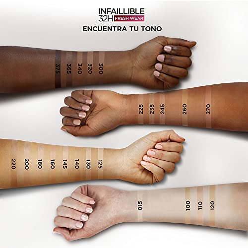 L´Oréal Paris, Base de maquillaje líquida de larga duración, Infallible 32h Freswear, Tono 130 True Beige, 30ml