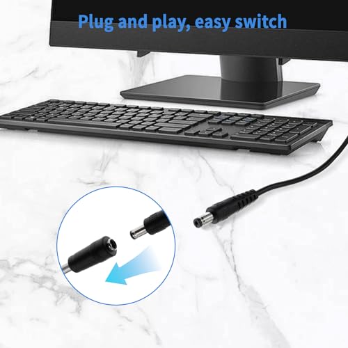 Cable de Carga USB a CC YiKaiEn Negro Universal con 10 Conectores de 3.3 Pies