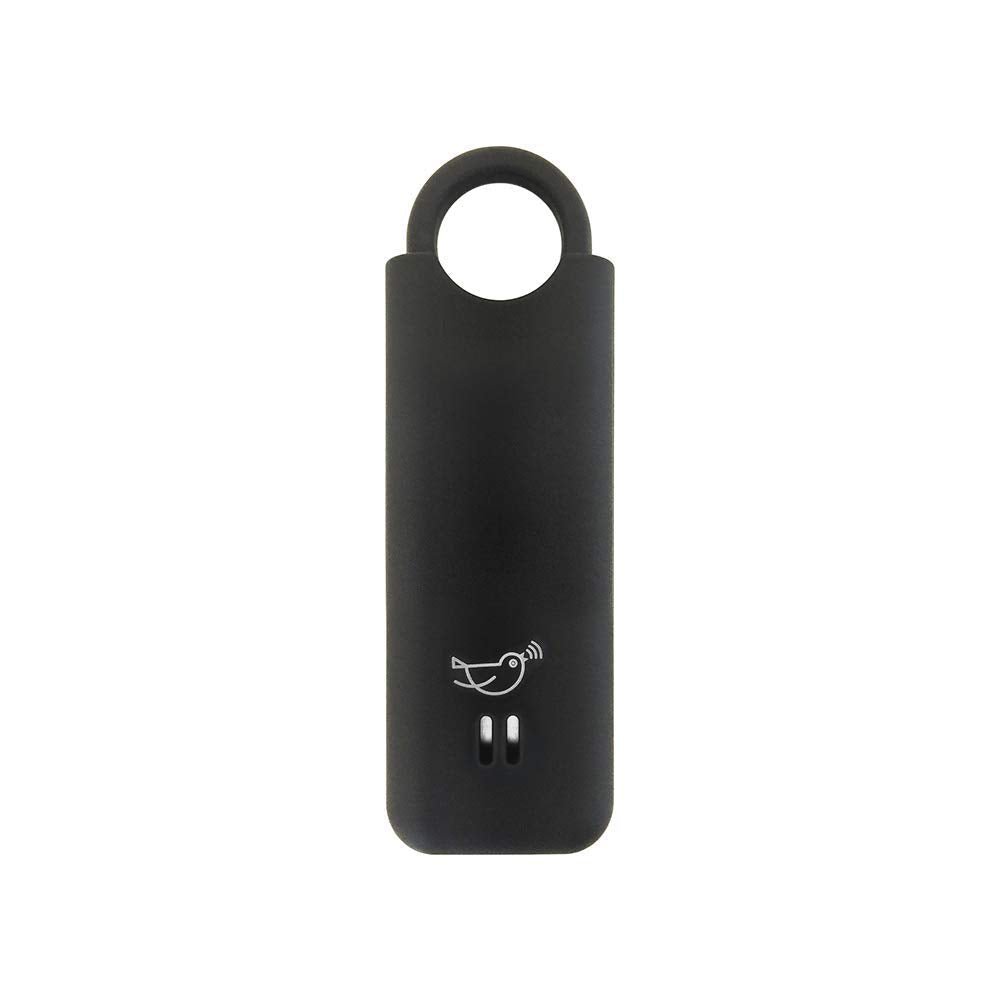 Alarma de Seguridad Personal She’s Birdie Negro Carbón con Sirena Fuerte y Luz Estroboscópica para Mujer